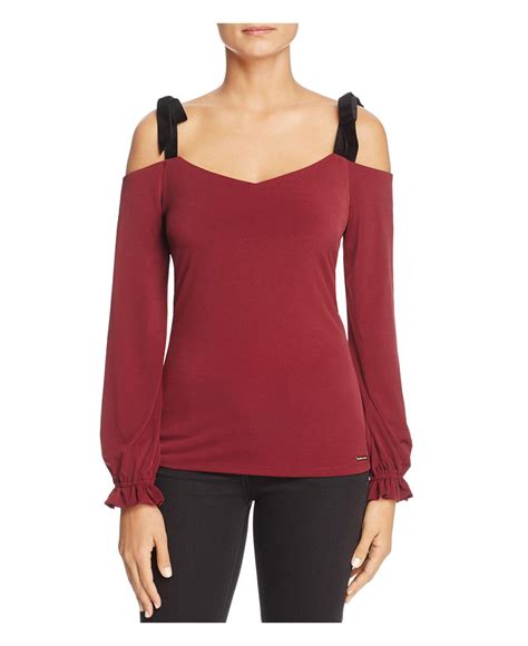 michael kors women's cold shoulder velvet top|Michael kors cold shoulder + FREE SHIPPING .